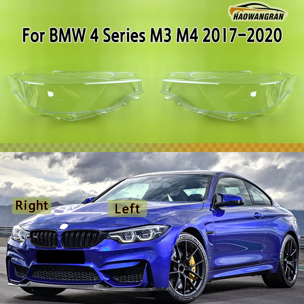 

Front Glass Headlight Cover Shell For BMW 4 Series M3 M4 F32 F33 F36 F80 2017 2018 2019 2020 Lampshade Replace Original Lens