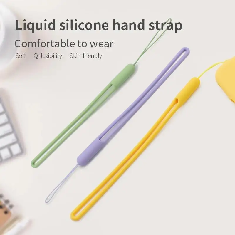 Short Silicone Wrist Strap Hand Lanyard Keychain Keycord Hanging Rope For Phone iPhone 11 Samsung Camera GoPro USB Flash Drives image 5