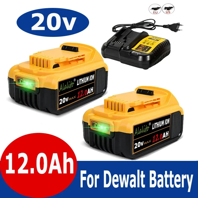 

Original DCB200 20V 12000mAh Lithium Replacement Battery For Dewalt 18V DCB184 DCB200 DCB182 DCB180 DCB181 DCB182 DCB201 DCB206