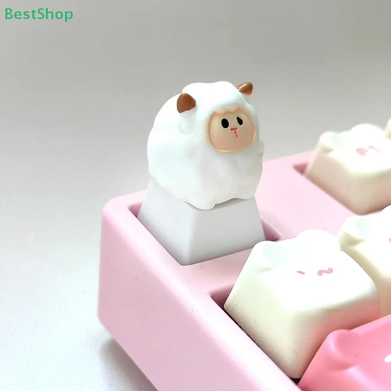 Leuke Cartoon 3D Dier Keycap Mechanische Toetsenbord Caps OEM Hoogte Keycap Kawaii DIY Toetsenbord Accessoires Meisje Geschenken