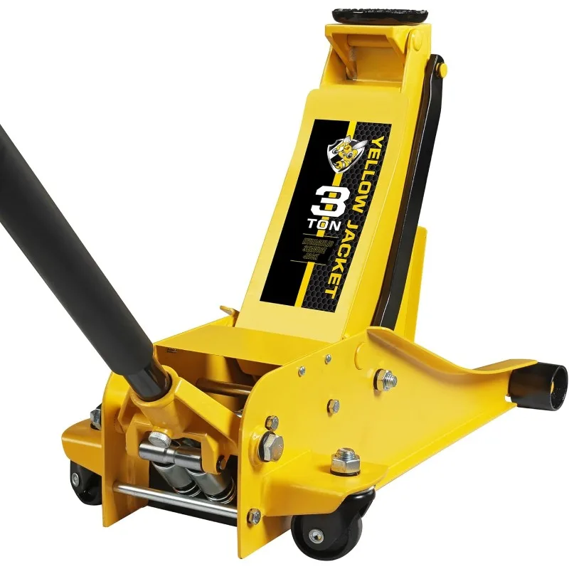 home.Ton Hydraulic Floor Jack Dual Pump for Quickly Car Lift, Low Profile Service Jack, 6600 lb Capacity