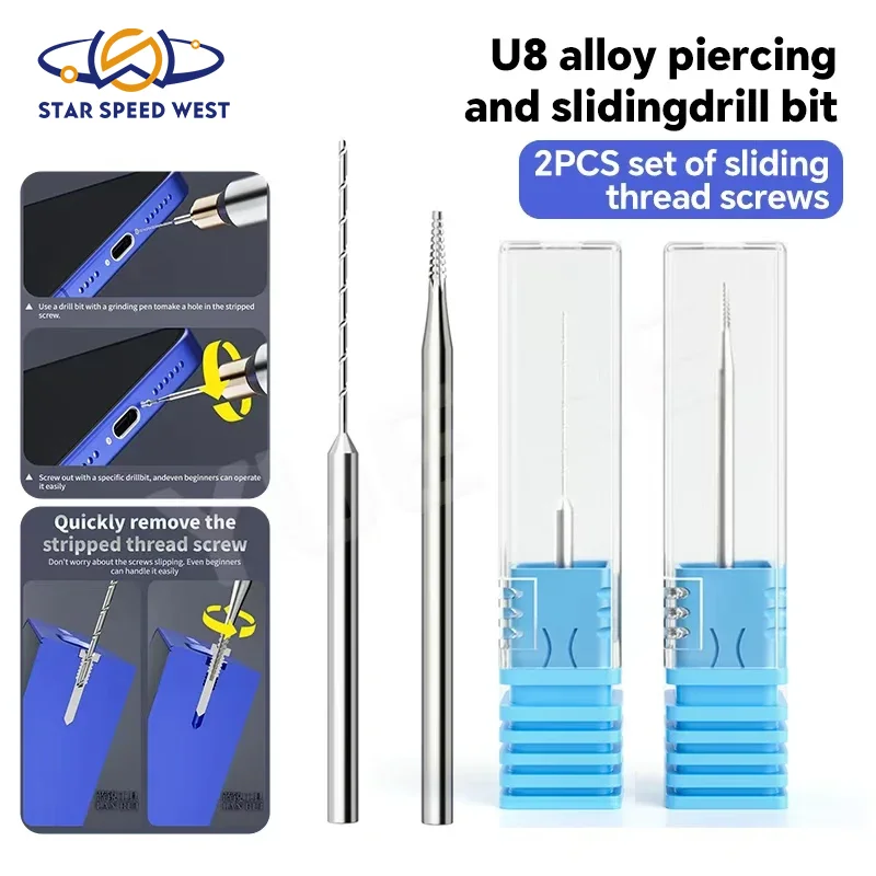 Lanrui U8 Alloy Piercing And Sliding Drill Bit Quickly Remove The Slipped Screws Without Damaging The Frame Phone Repair Tool