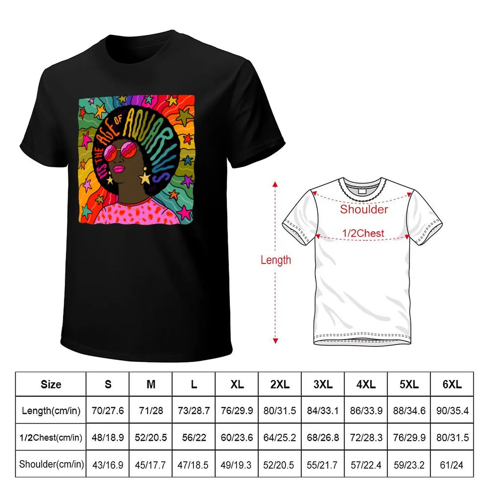 Age of Aquarius T-Shirt Creative Graphic Tee Shirt