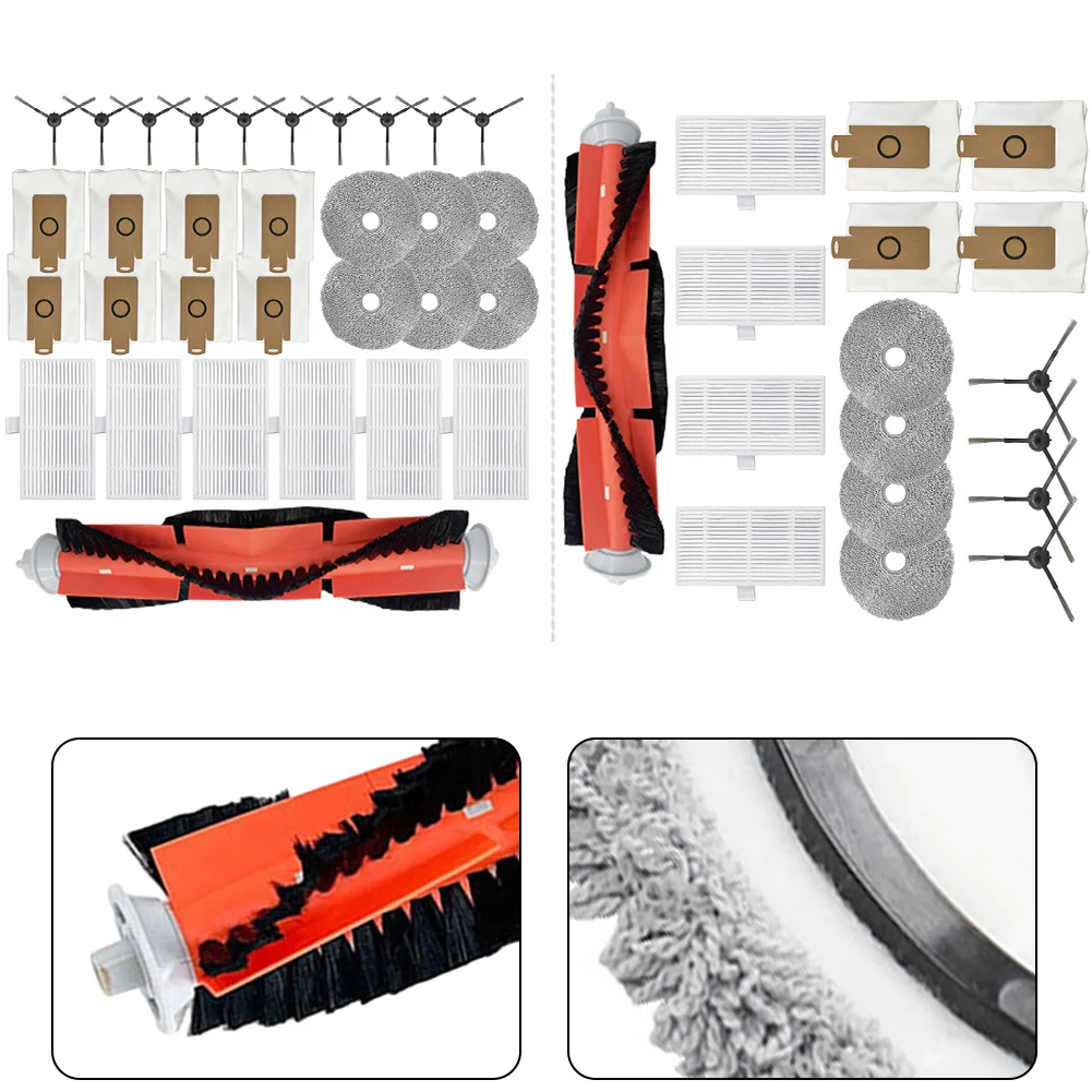 

1 Set For Uwant U200 For Pro For Edison 2Plus U250/U290 Robot Vacuum Cleaner Parts Main Brush Mops Filters Bags Side Brushes Kit