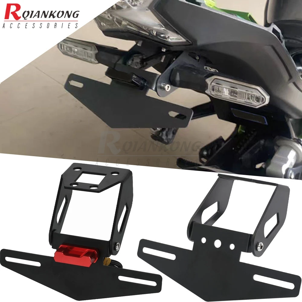 

License Plate Holder Bracket Fender For Kawasaki Ninja 400/250 Ninja400 Ninja250 Z400 2018-2025 2024 2023 Tail Tidy Eliminators