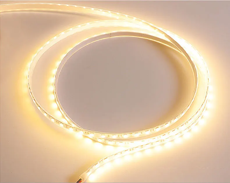 Led 빛 스트립 220 V SMD 5050 야외 방수 따뜻한 화이트 LedStrip AC 220 V 볼트 Led 스트립 220 V EU 플러그와 룸 침실에 대 한