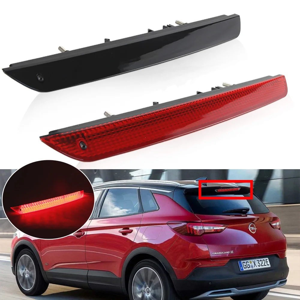 1PC Auto High Mount Brake Light Red Superbright LED Third Brake Light for Opel Grandland X 2017 AIR199 Peugeot 2008 308 Citroen