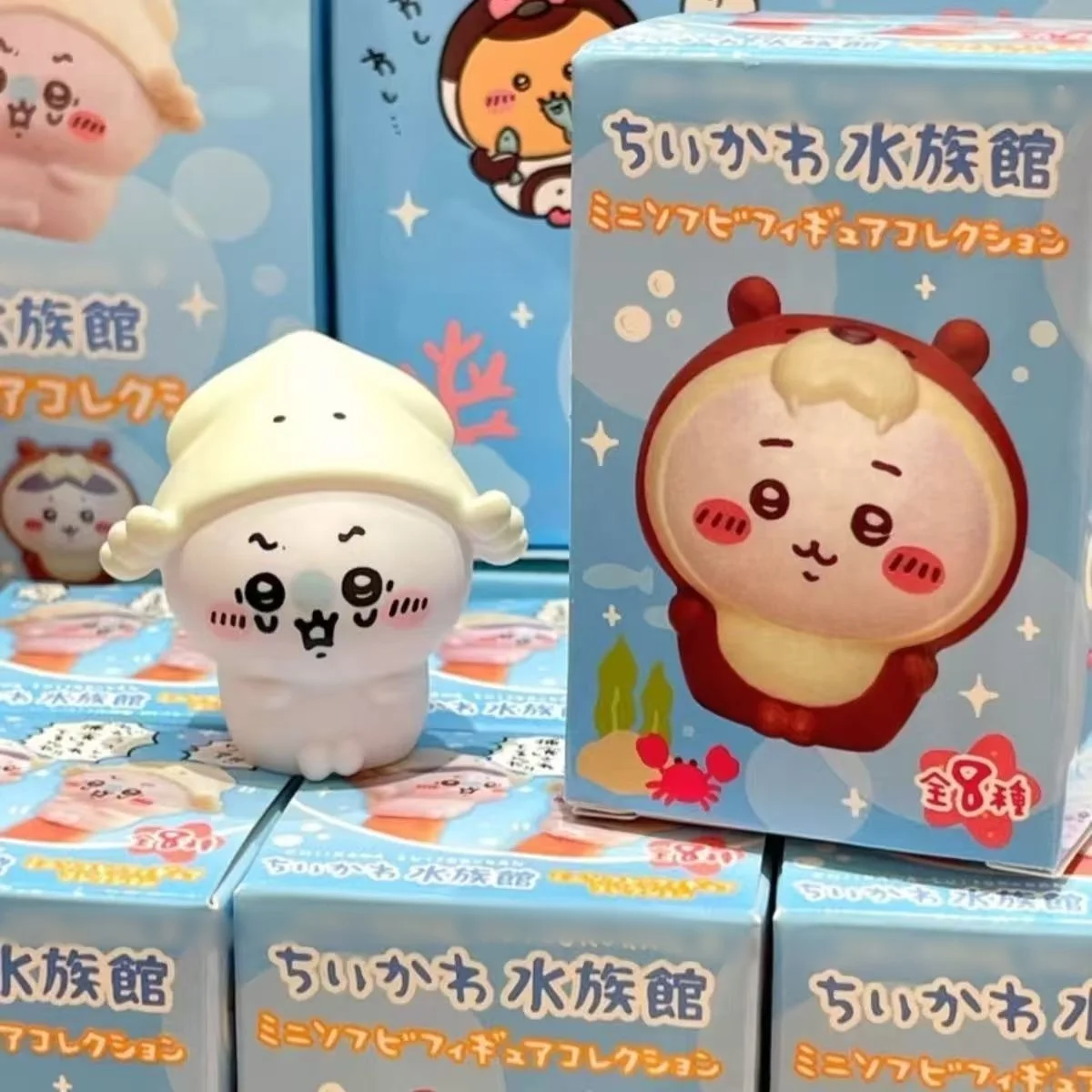 Yiji Kawaii Anime Cartoon Modell-Zubehör Niedlicher Selbstironischer Bär Aquarium Usagi Hachiko Puppe Kindergeschenk Spielzeug – Detail 5