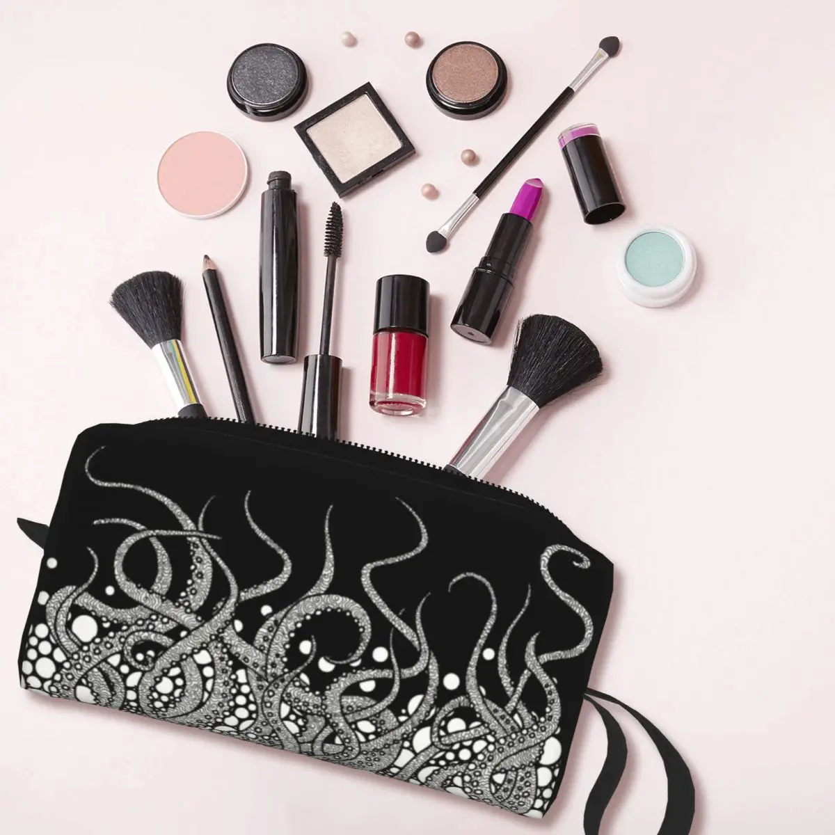 Bolsa de maquillaje Cthulhu de Horror Monster para mujer, organizador de cosméticos de viaje, bolsas de aseo de almacenamiento de moda, Kit de caja Dopp