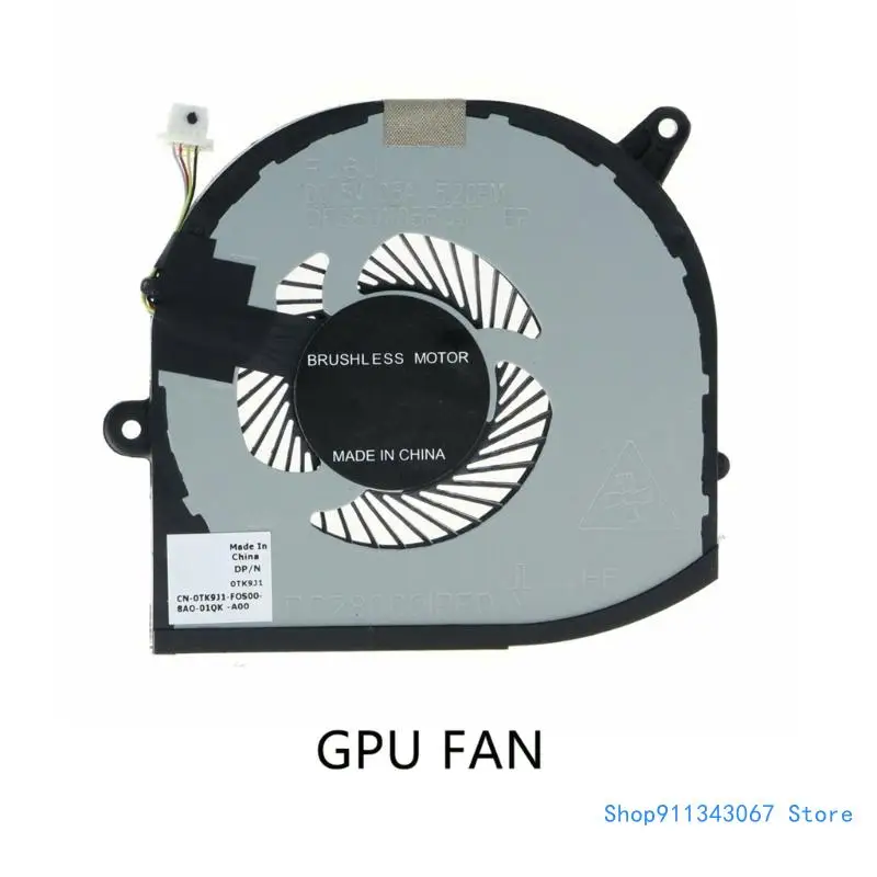 Laptop CPU GPU Cooling Fan 5V 4pin Radiator for 15 7590 5540 F01PX Drop shipping