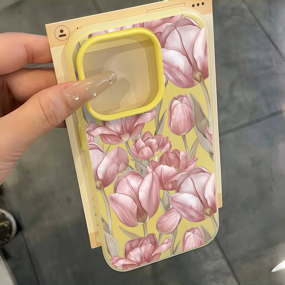 für Xiaomi Redmi Note 14 13 12 11 10 Pro Plus 4G 5G Redmi 14C 13C 15C Vintage Tulpenblumen INS Handyhülle Silikon TPU Cover – Detail 8