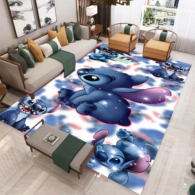 Cute cartoon Lilo&Stitch printed carpet kitchen mats Non -slip carpet outdoor carpets area rug bedroom decor birthday gift