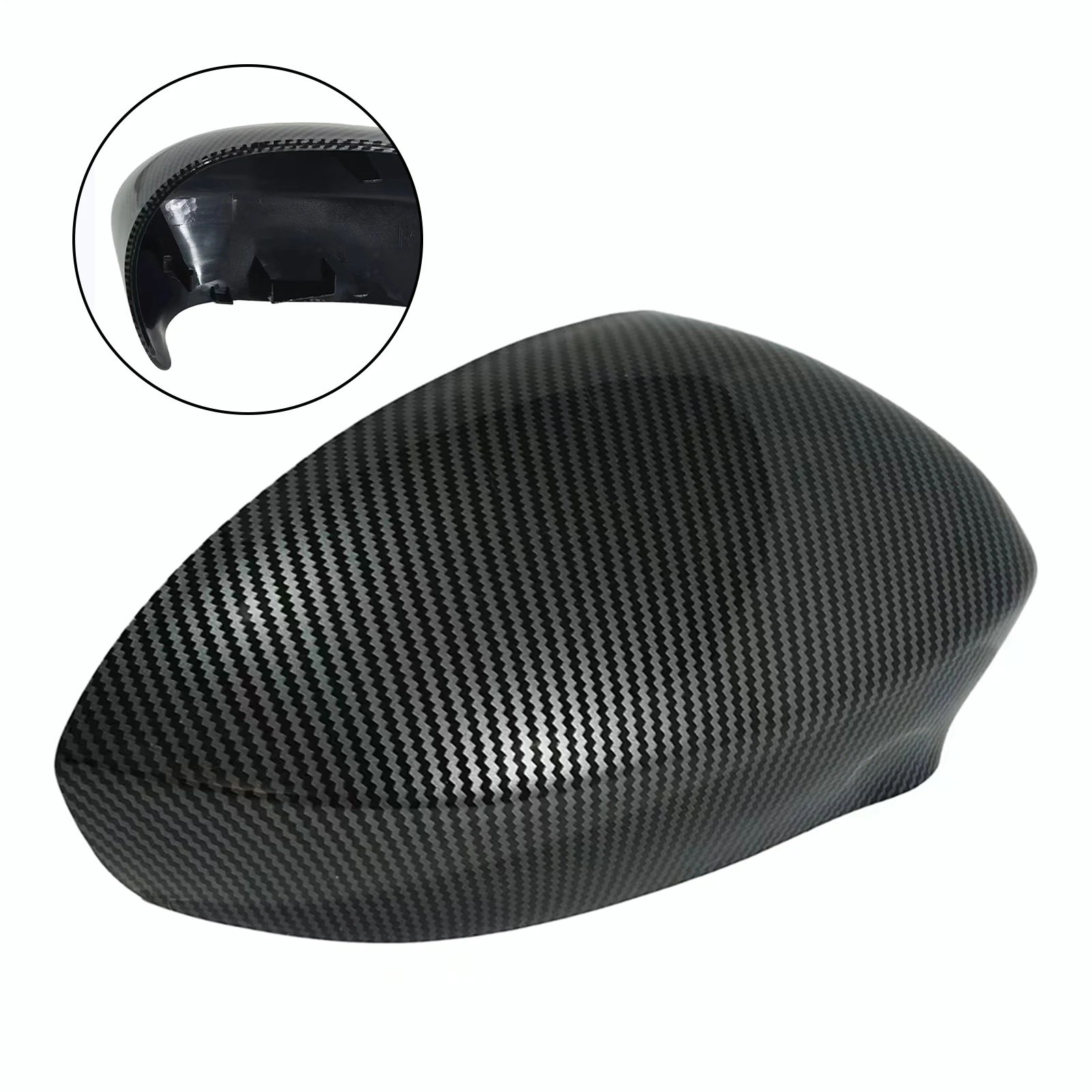 

Abs OEM 735452185 735452186 Driver Passenger Rearview Side Mirror Cover Carbon Pattern For Fiat 500 07-23 Accessories