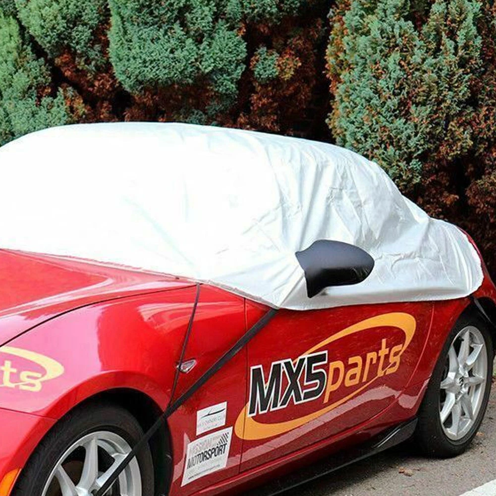 

Half Car Cover Sun Rain UV Protection Outdoor Cover Soft Top Roof Protector Compatible For MX-5 Car Accessories