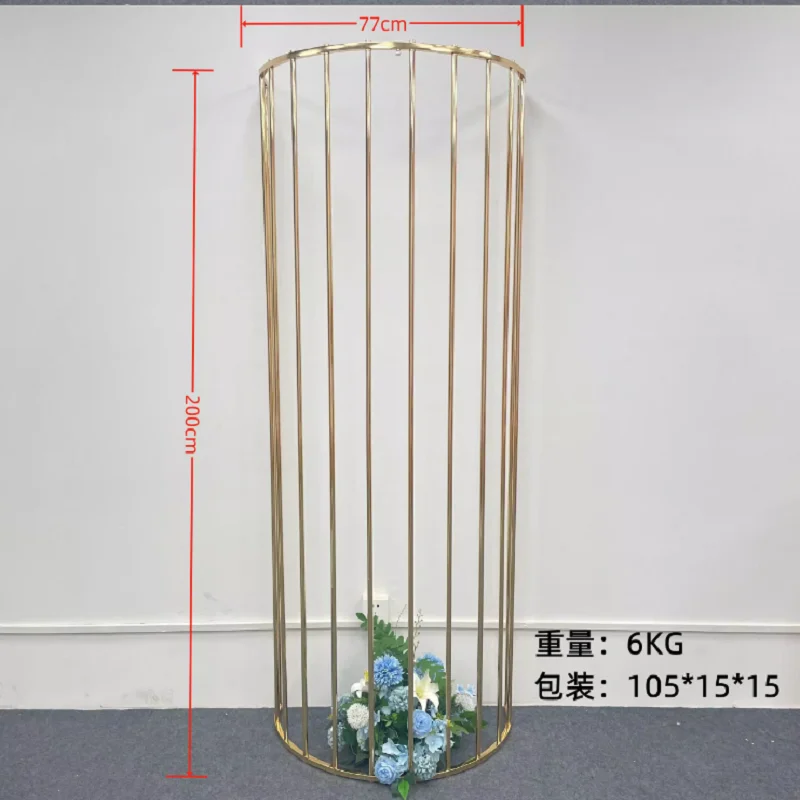 

6 pcsArch Metal Flower Stand Frame Wedding Background Shelf Frame Baby Party Display Stand Square Arch Home Decor