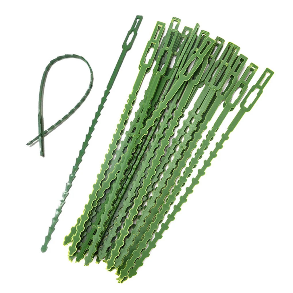 50piece Garden Cable Ties - Multiple For Fast And Easy Plant Bonding Bonding Power ABS Adjustable Fastener