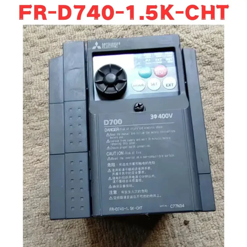 

Second-hand FR-D740-1.5K-CHT FR D740 1.5K CHT Inverter Tested OK