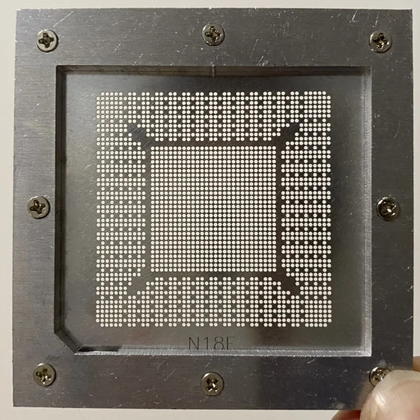 RTX2060 RTX2070 2080 Graphics card stencil N18e N19e solder ball 0.45/0.5 precise hole position