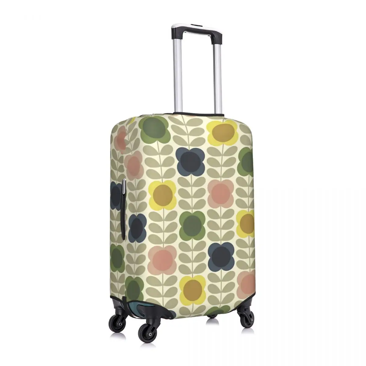 Orla Kiely cubierta de maleta con estampado de flores, accesorios de equipaje prácticos para viaje y vuelo, protección