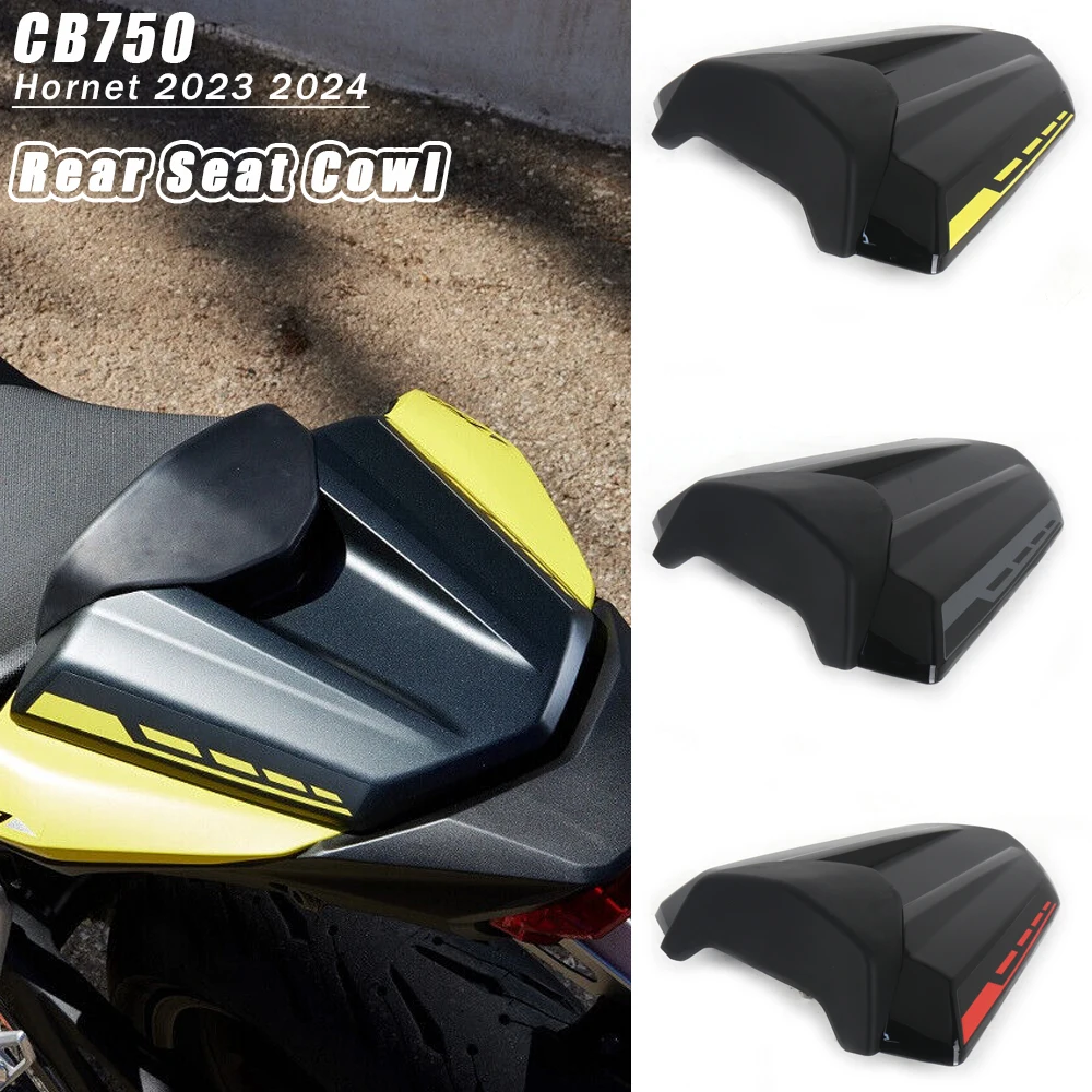 

2023 2024 CB750 Hornet Motorcycle Carbon Fibre Black New Rear Passenger Pillion Seat Cowl Cover For Honda CB 750 HORNET