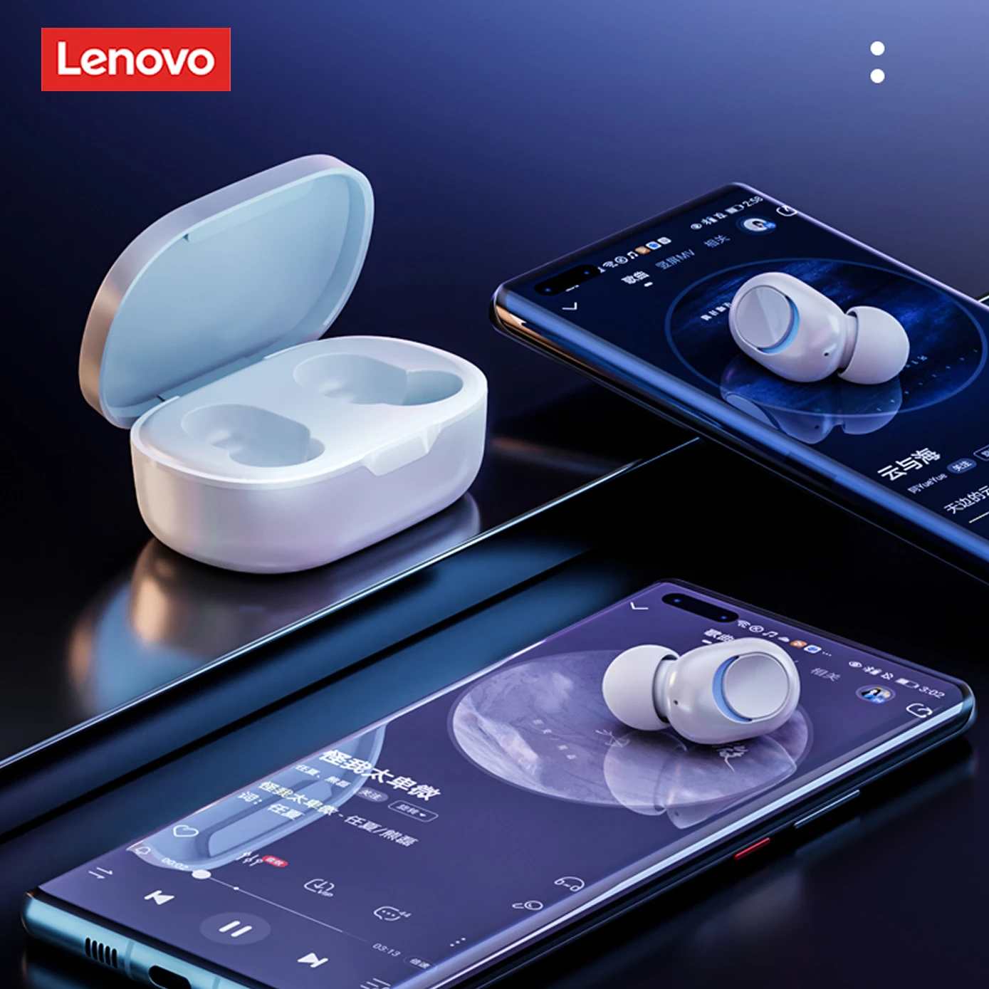 Lenovo PD1X TWS Bluetooth Tai Nghe 5.0 Tai Nghe Không Dây Cảm Ứng Điều Khiển Tai Nghe Earpods Có Mic Tai Nghe Thể Thao Chống Thấm Nước Tai Nghe Nhét Tai