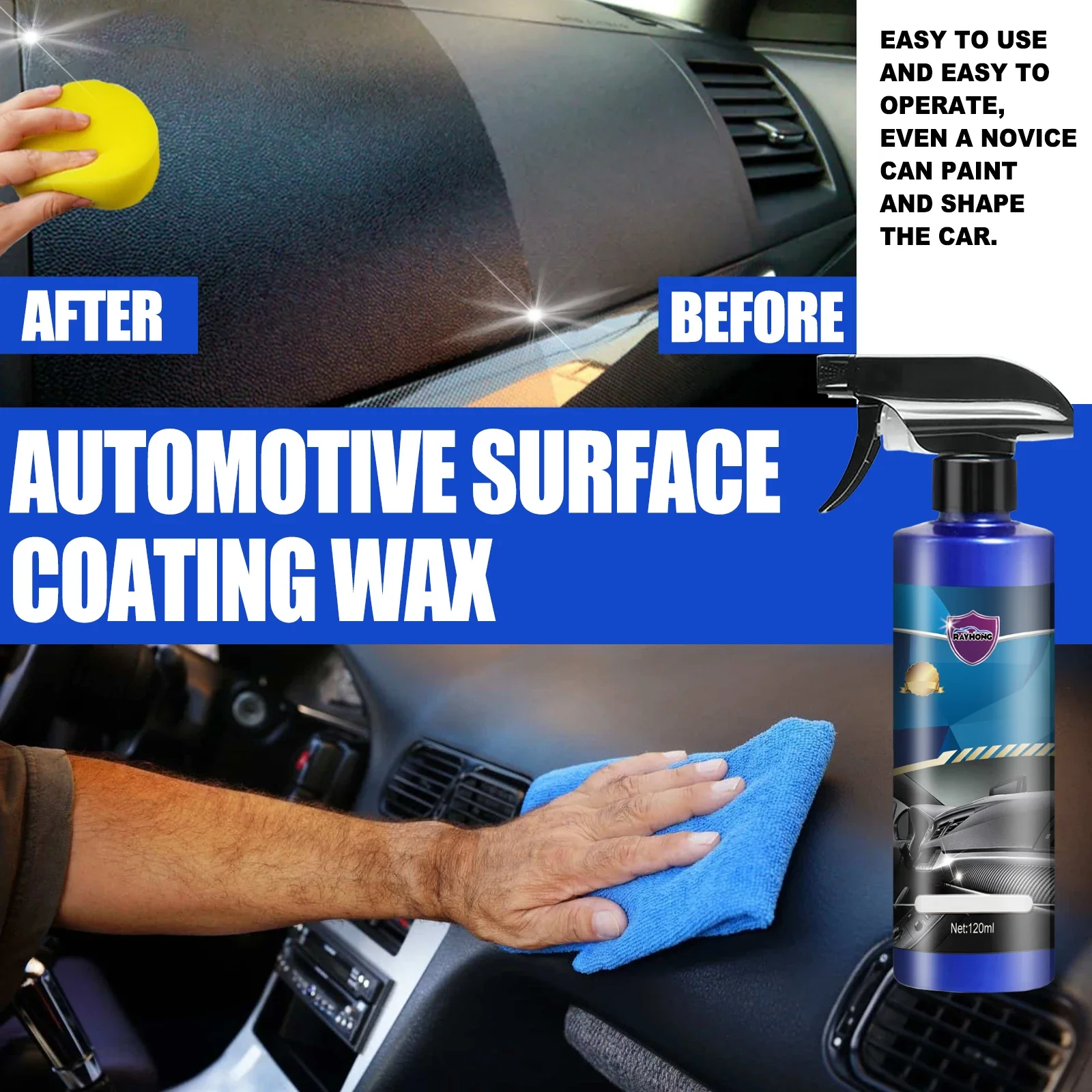 Automotive Nano Coating Spray Maintenance Paint Finish Polishing Turned A New Interior Decontamination Cleaner Polish for Car