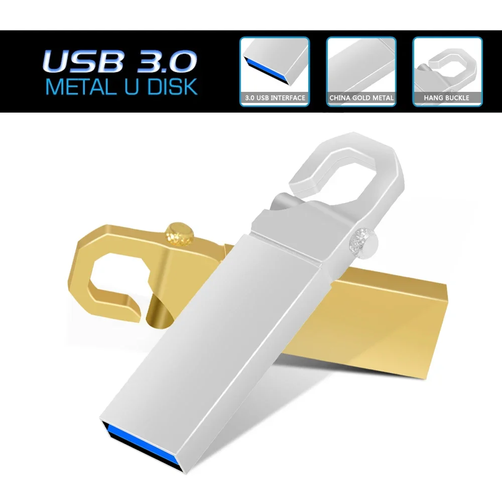 USB 3.0, Disco de Memória, Pen Drive, 8GB, 16GB, 4GB, 32GB, 64GB, 128GB, High Speed Waterproof Mini Flash Drive