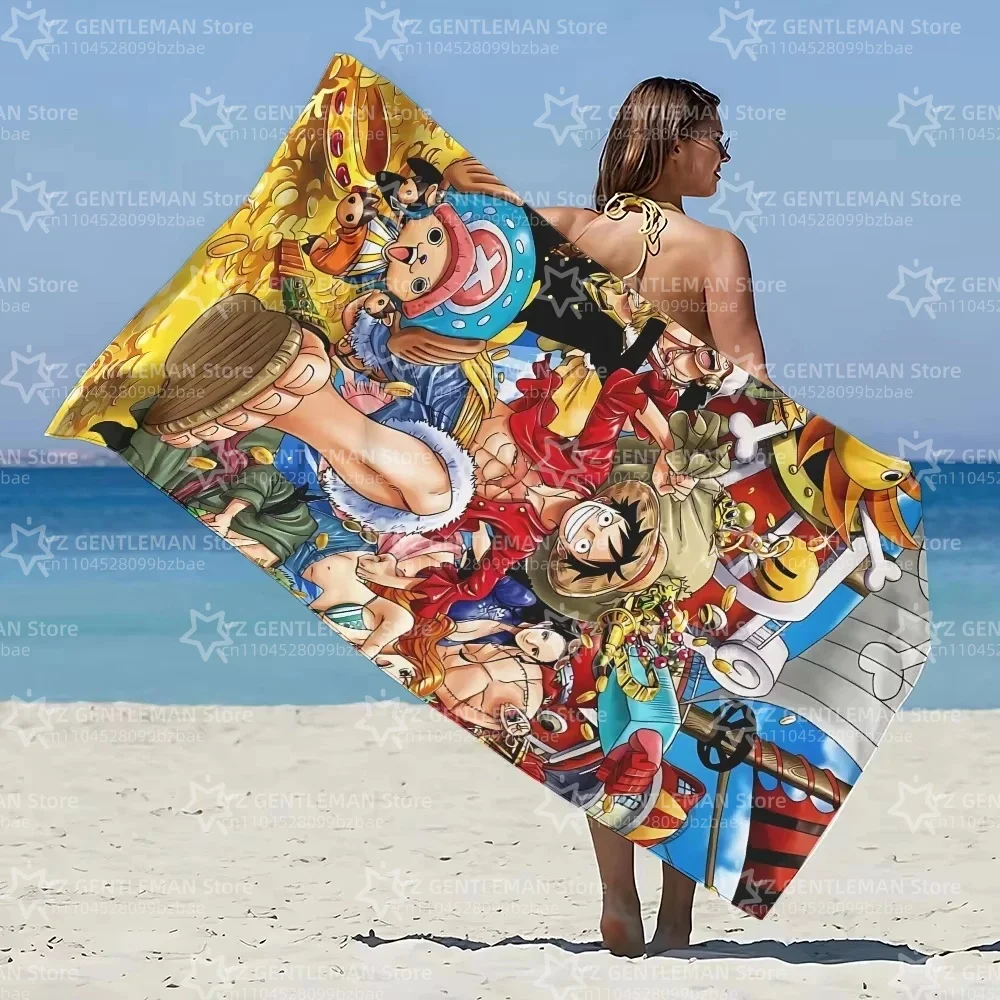 One Piece Luffy Gear 5 Bathroom For Bath Sauna Personal Care Large Bath Towel Turban for Hair Drying Bathroom Set Accessories view 3