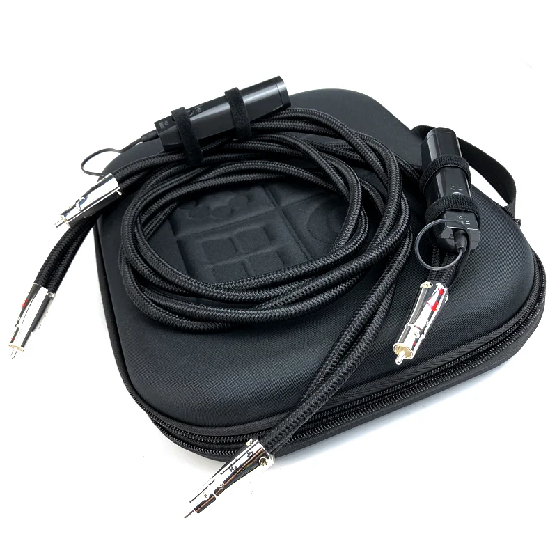 Dragon RCA Cable Pure Silver Solid Core HiFi Audio Signal Cable Hi-end 2 RCA To 2 RCA Interconnect Cables with Box