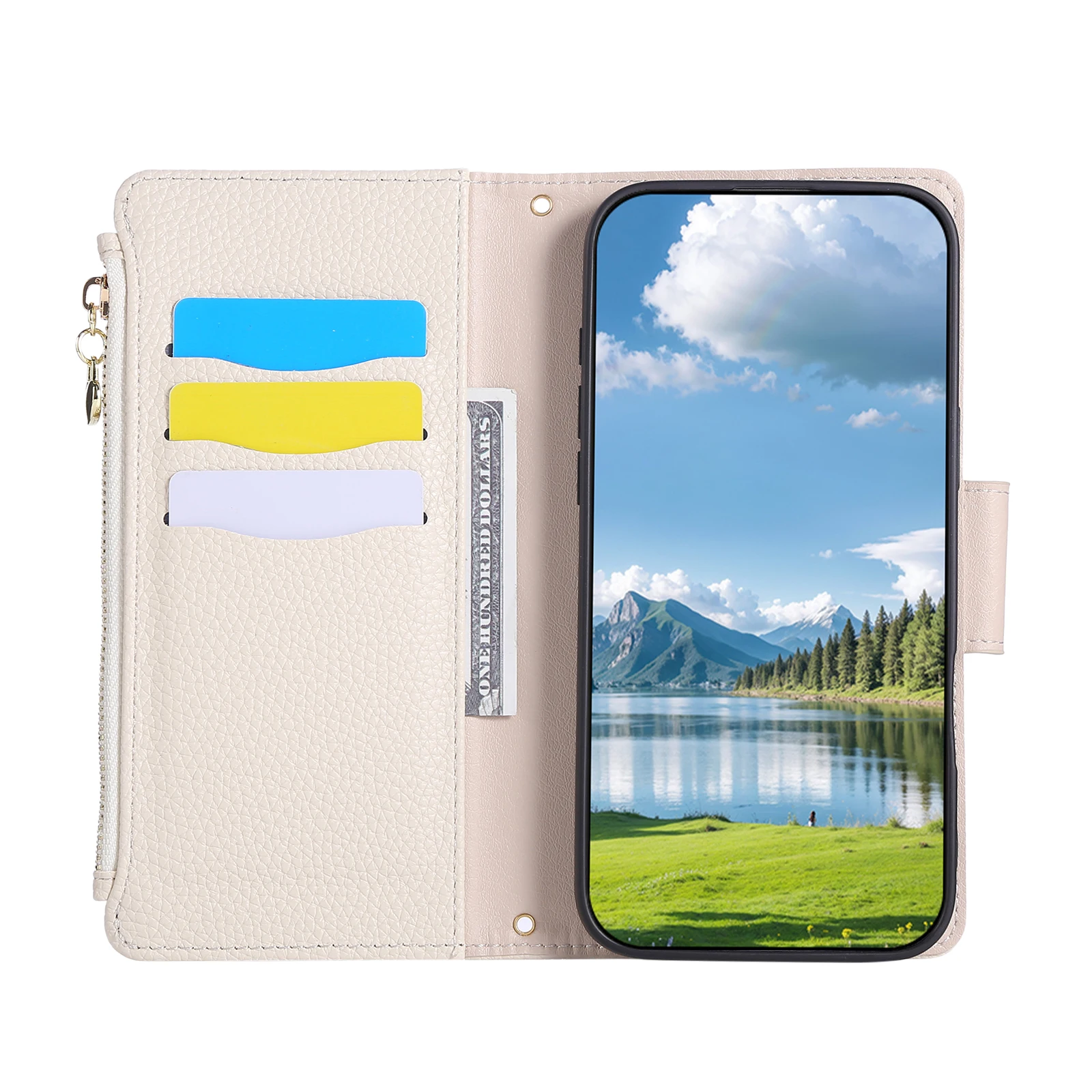 Crossbody Zipper Card Solt Wallet Leather Case For iPhone 17 Pro Max 16 15 14 13 12 11 Plus air 16E Long Lanyard Bag Book Cover view 4