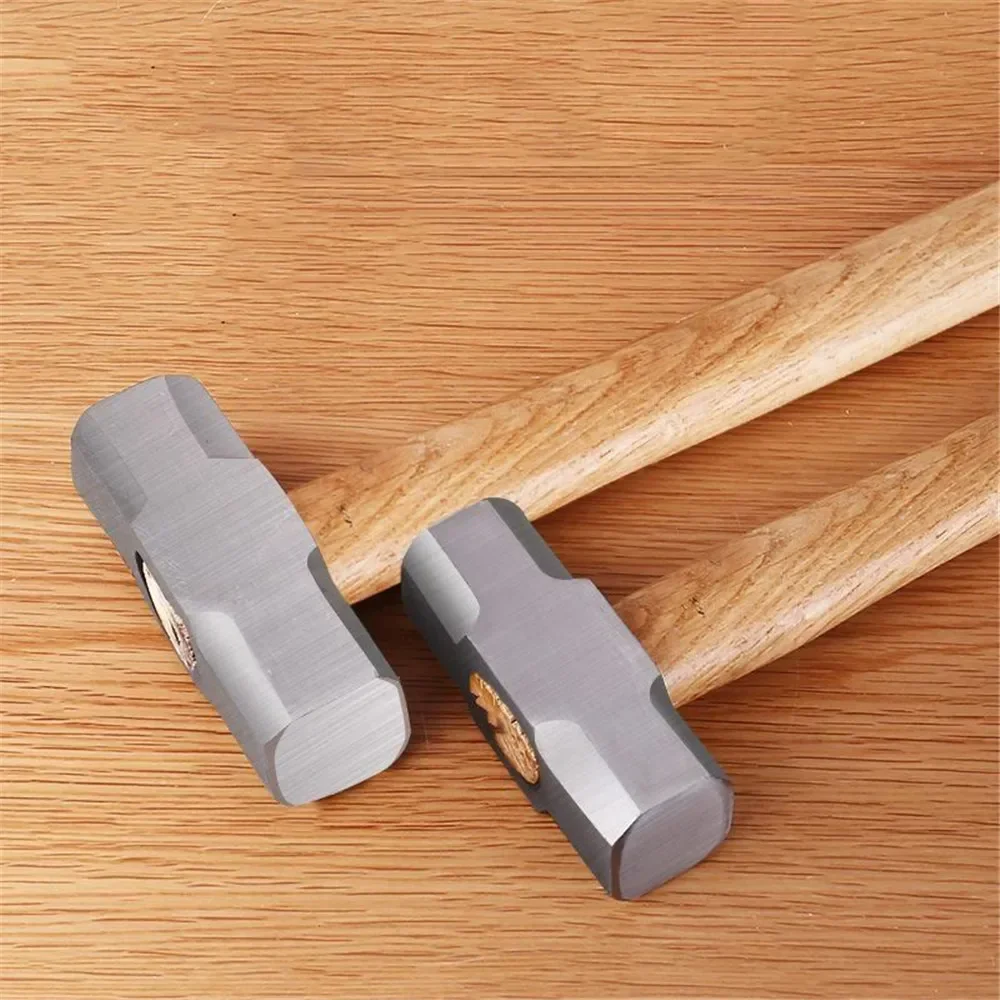 4P 6P 8P Wooden Handle Sledge Hammer Forged Steel Octagon Nail Hammer Heavy Duty Square Head Big Masonry