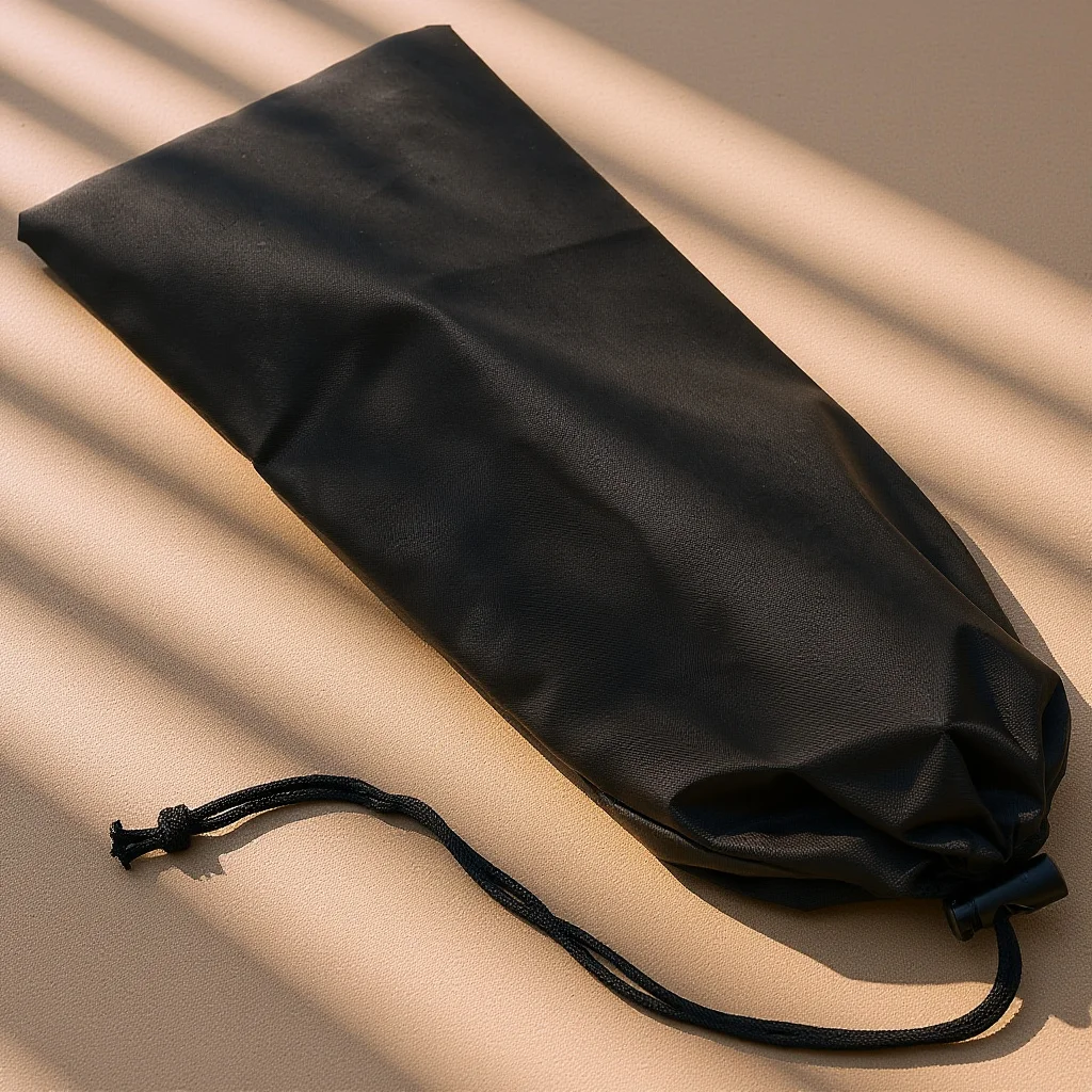 Polyester Foldable Trekking Pole Organizer Bag Lightweight Hiking Stick Storage Drawstring Closure Camping Climbing Outdoor