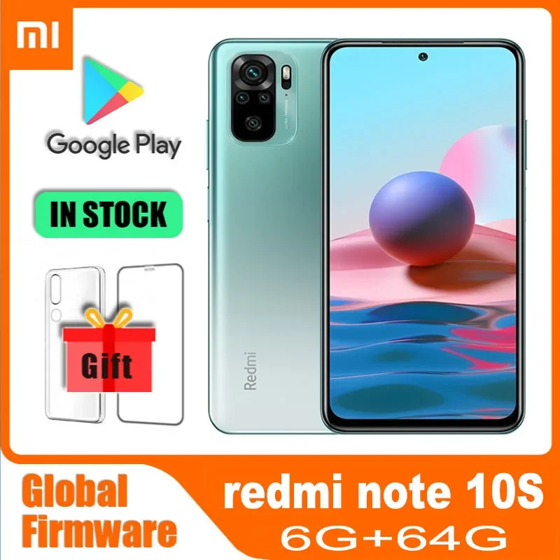 Google ROM Xiaomi Redmi Note 10S 4G 6.43-inch MediaTek Helio G95 Android 11 33W used phone