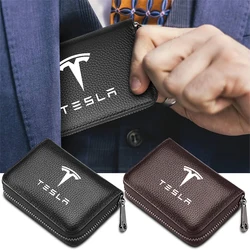 Car Wallet Driver license Credit Card  Storage Case Auto Organizes Accessories for Tesla Model 3 Model S Model X  Coil Mod WYE