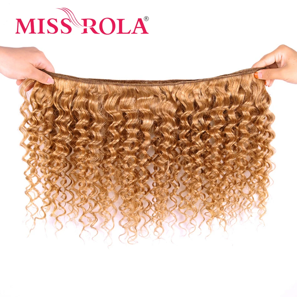 Verpassen Rola Haar Malaysia Tiefe Welle Menschliches Haar Webereien Mit 4x4 Spitze Schließung Blonde 99J Ombre Qualität Remy haar Bundles Verschlüsse – Detail 4