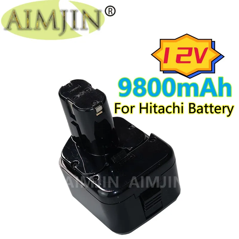 

Аккумулятор для дрели HITACHI, 2 шт., 12 В, EB1212S, EB1214S, 9800 мАч