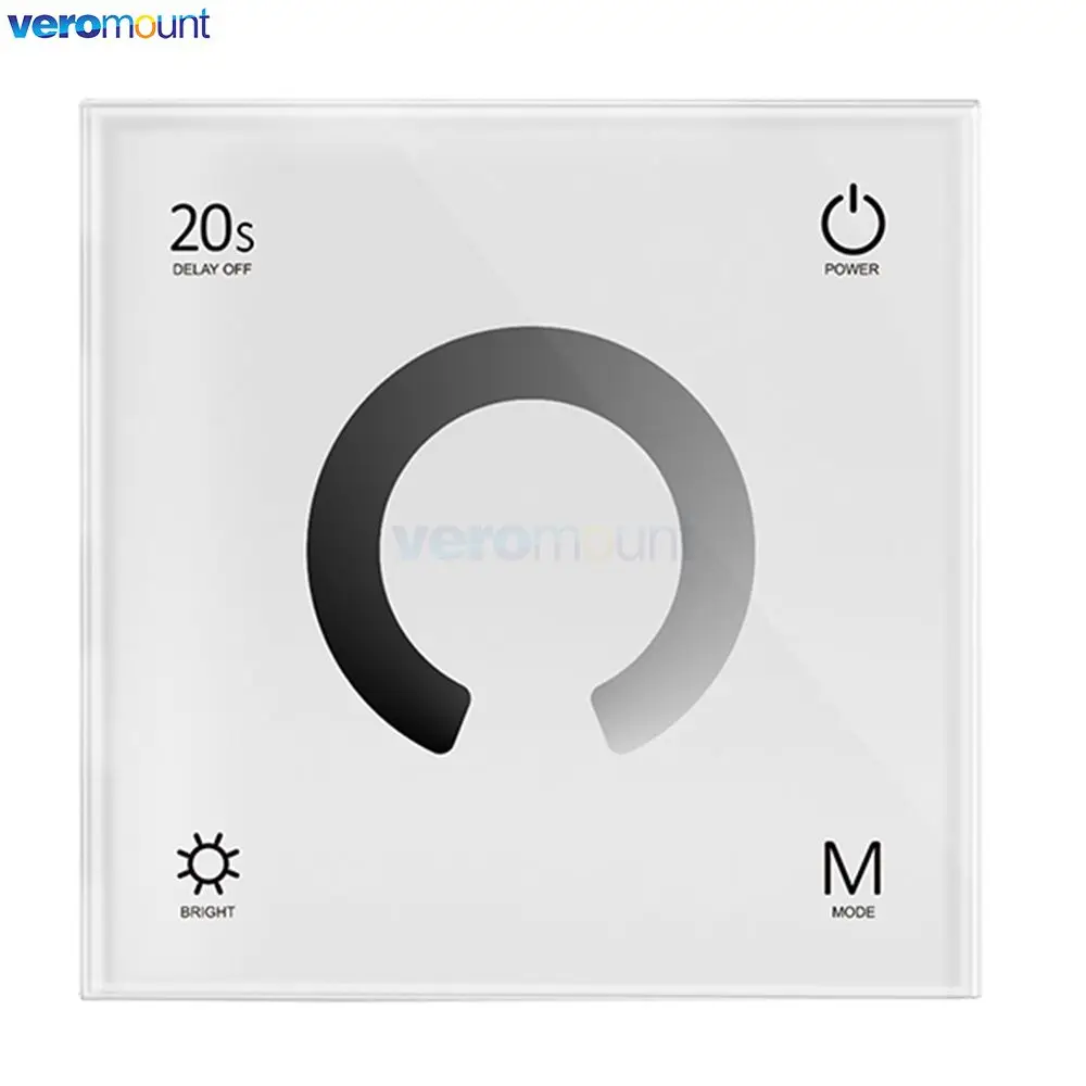 Skydance T1 T2 T3 T4 DC12V 24V Panel dotykowy do montażu na ścianie 2.4G bezprzewodowy pilot zdalnego kontroler LED do pojedynczy