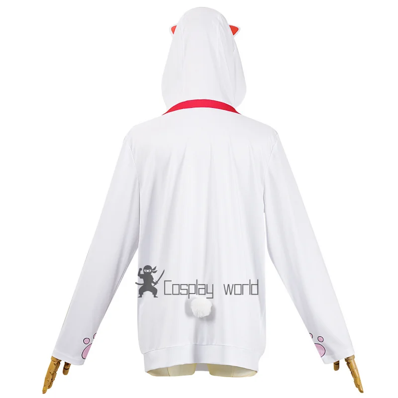 داندادان توربو أبي ‌   أزياء تنكرية بقلنسوة علوية هدية لطيفة يوكاي كيرو بابا تابو بابا محشوة على شكل قطة محظوظة ملابس لطيفة