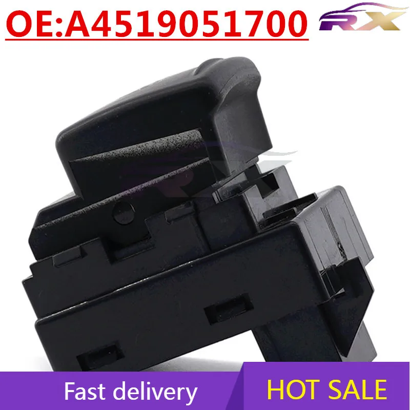 

OEM:A4519051700 Auto Accessories Glass Lifter Switch Power Window Control Single Switch For Benz Smart