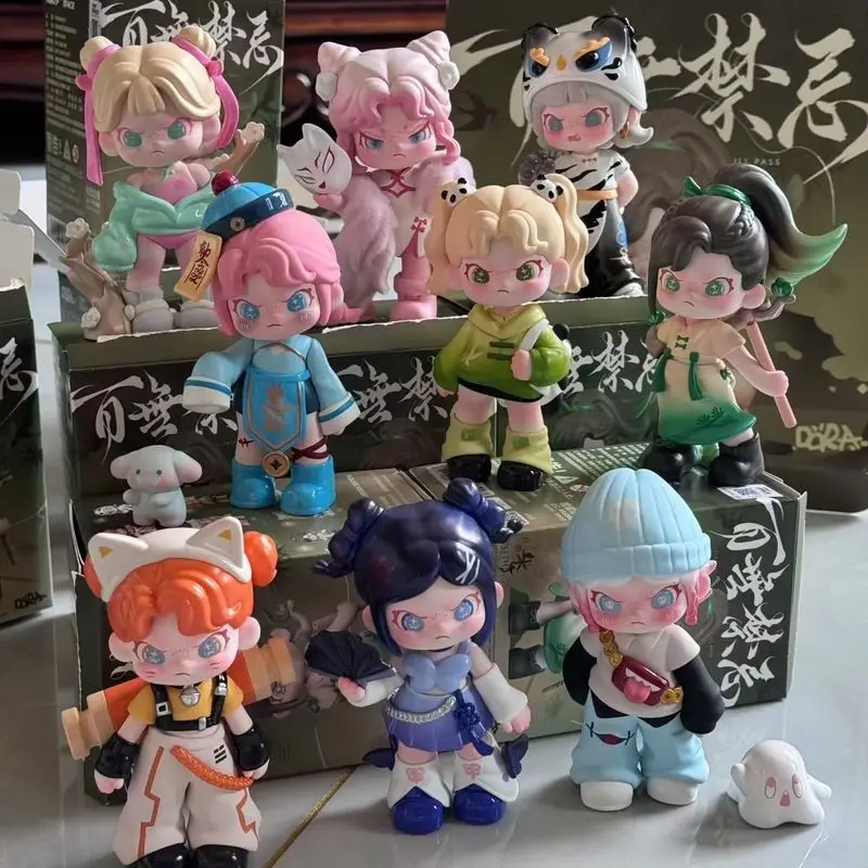 

New 1:1 Dora Five Generation Hundred Taboos Series Blind Box Ornament Trendy Doll Handmade Accessories Cute Girl Gifts