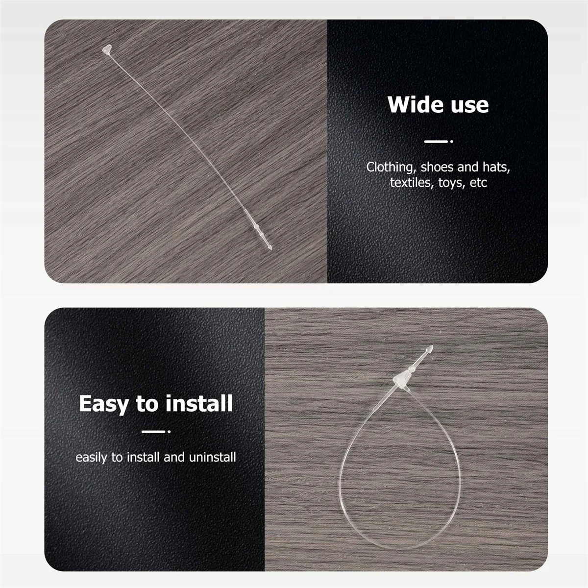 500 sztuk biały zatrzask zapięcie do metka z ceną pętelkowego 5 "130mm