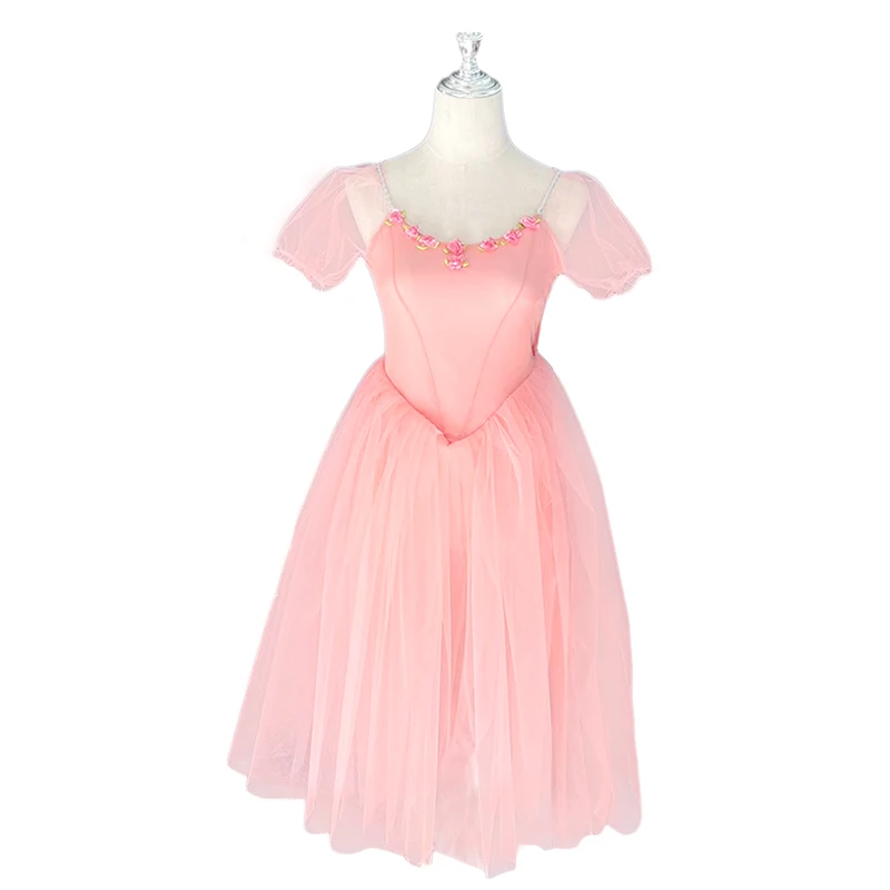 

New Ballet Skirt Costume For Children Girls Sling Dance Long Ballet Dress Dance Skirt Velvet Tops Soft Chiffon