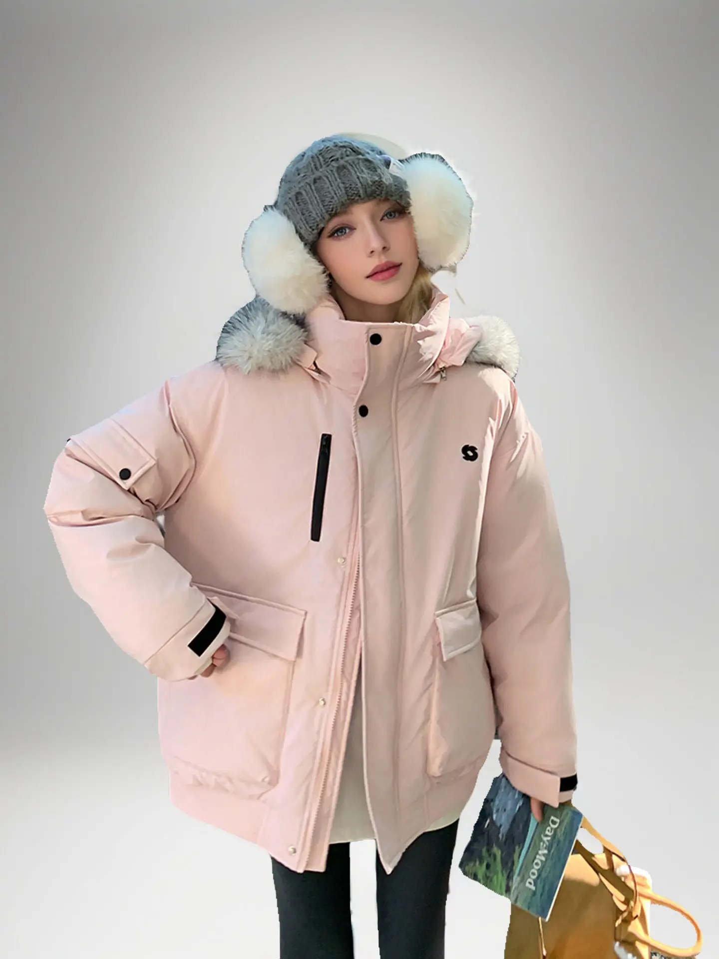 

Женская демисезонная парка белого цвета с антистатическим эффектом, на пуху и шерсти, с хлопковой подкладкой, без капюшона, однотонная, привлекательная, для отдыха