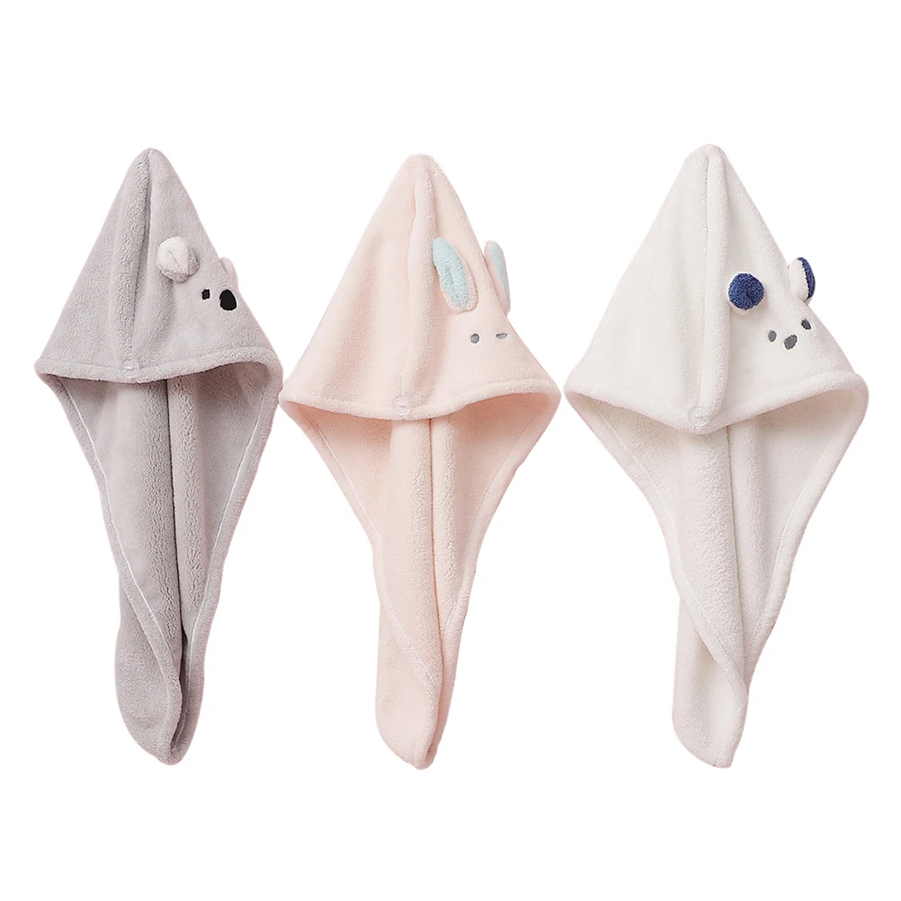 

3pcs Dry Cap Fast Drying Hair Towel Wrap Absorbent Lightweight Shower Hat For Women Home Travel Use Hair Drying Cap Towels