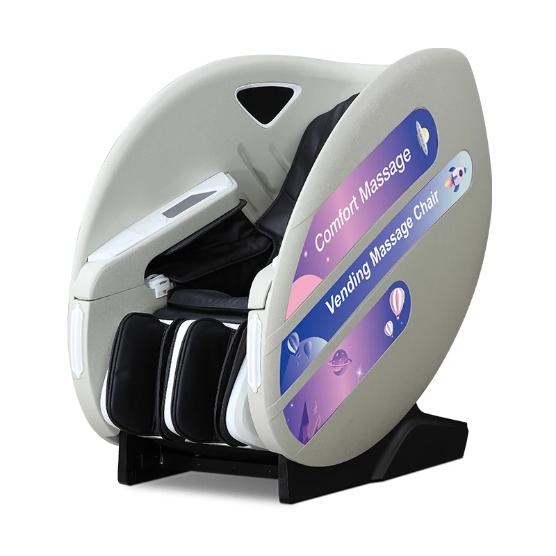 Массажное кресло T103 Nayax Qa Code Vending 3D с функцией нулевой гравитации для торговых центров и аэропортов (прием монет и купюр)