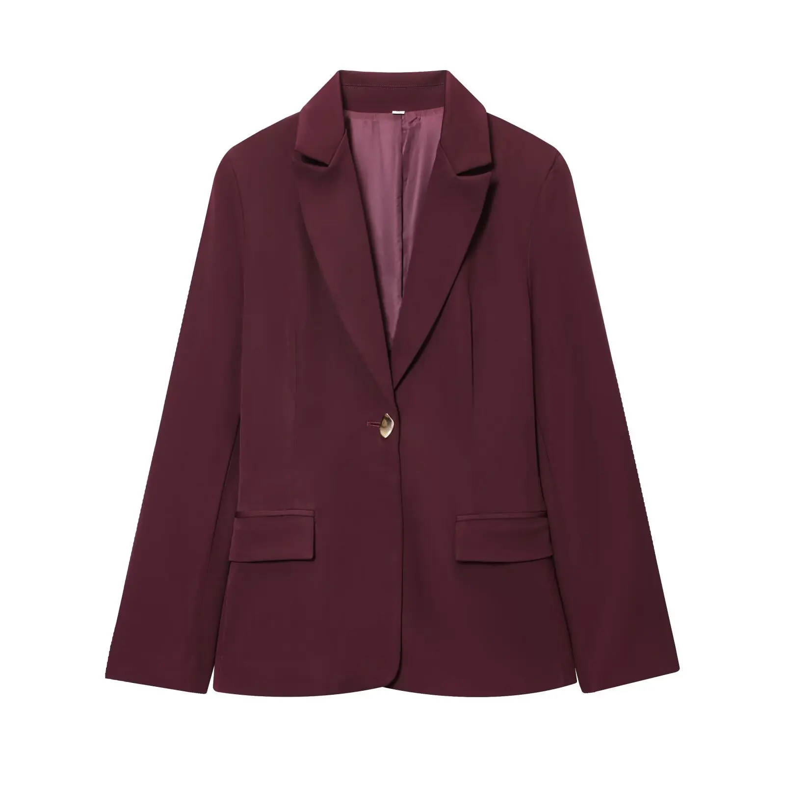 JNLEAOG женский модный приталенный костюм Jaet с подушечками, прямые брюки, осенний новый комплект из двух предметов, полиэфирное волокно