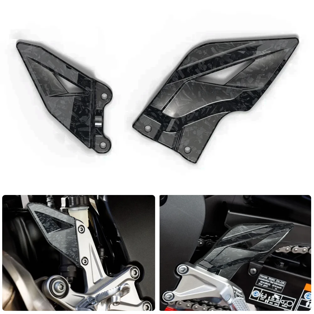 

Для мотоциклов Honda CBR1000RR 2008-2024 гг., модифицированных с педалями для защиты ног с рисунком из углеродного волокна.
