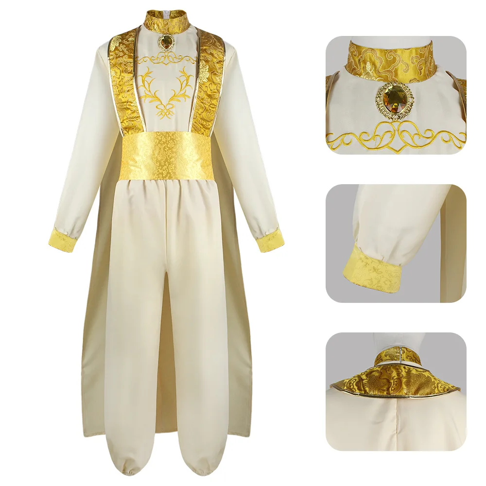 Aladdin Cosplay Costume Outfit Full Set Adult Uniform Halloween Carnival Suit Jasmine Aladdin Costume