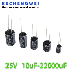25V Aluminum Electrolytic Capacitor 10UF 22UF 33UF 47UF 100UF 220UF 470UF 680UF 1000UF 2200UF 3300UF 4700UF 6800UF 22000UF