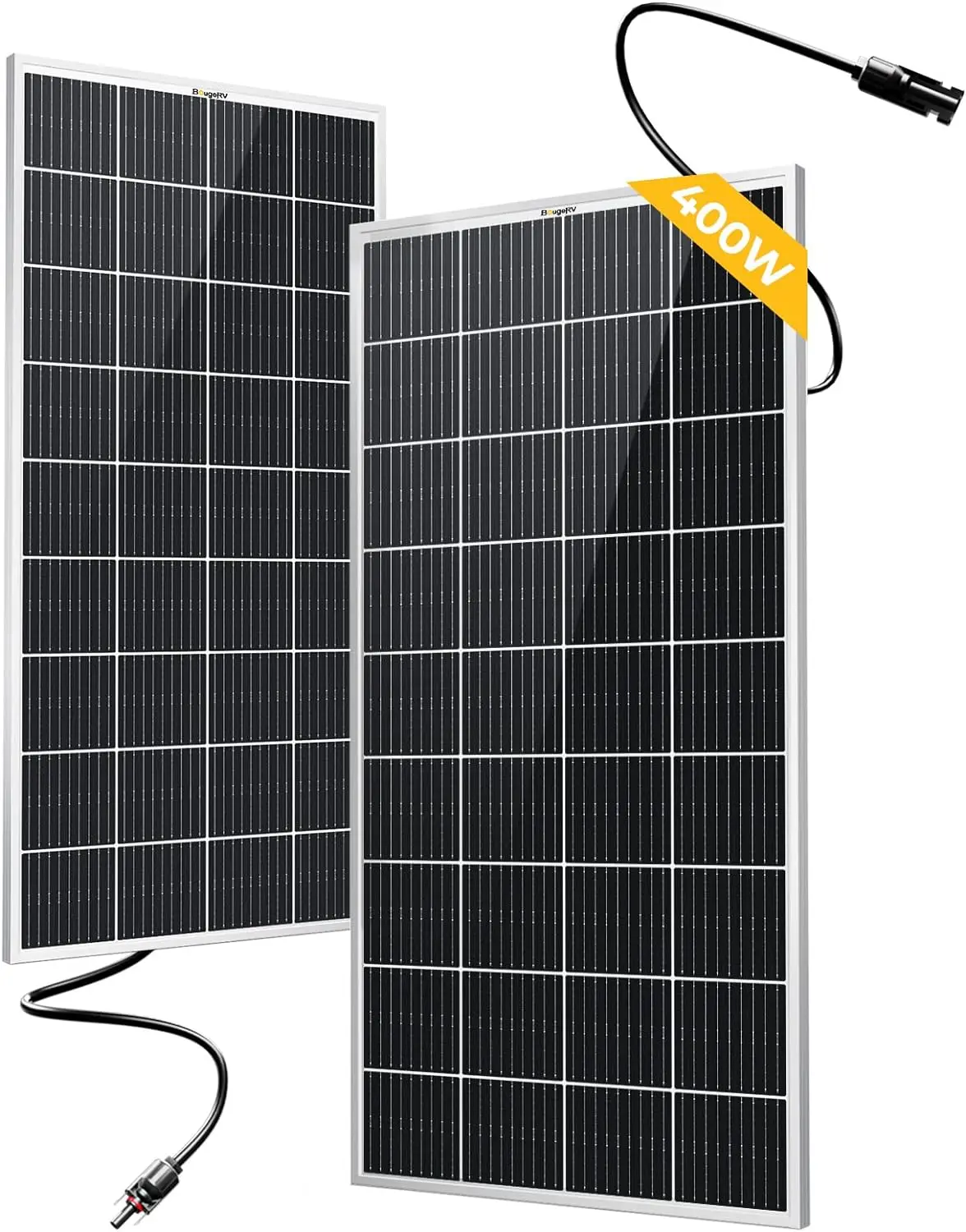 Imagem -06 - Monocrystalline Tecnologia Mono Painel Solar Todo Quadro Preto Trabalho com 12 24 Volts Carregador para rv Camping 10bb